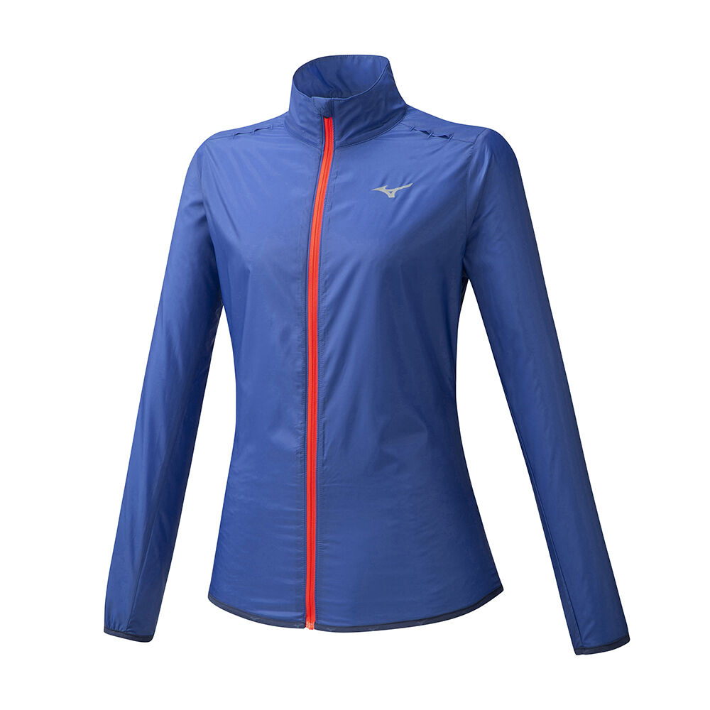 Chaqueta Mizuno Hineri Pouch Mujer Azules Baratas JQRC-76512